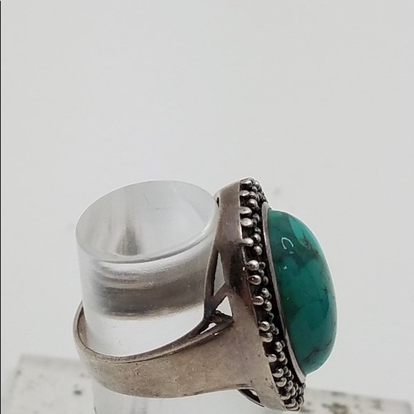 Sterling Turquoise Ring! Size 7 - Picture 3 of 7
